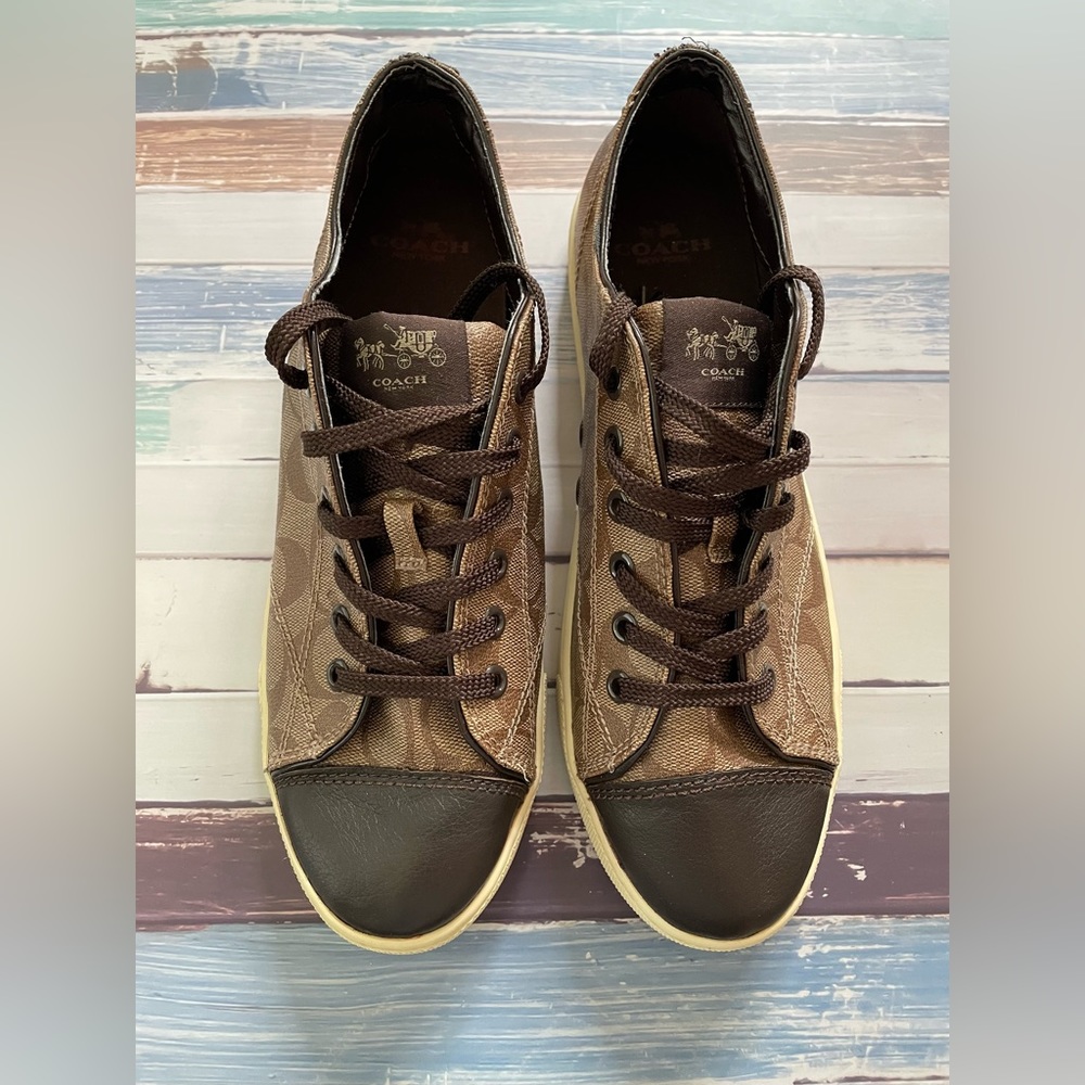 Coach Parkway Signature Leather Sneakers